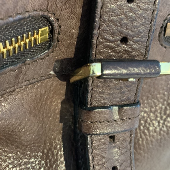 VGUC Mulberry Mabel Chocolate Brown Soft Napa Leather and Suede Shoulder Handbag - Picture 7 of 16